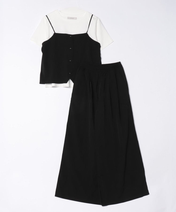 【Yeoun】キャミソールセットアップ3点セット[キャミソール＋Tシャツ＋パンツ](in153528-y) 宅配便発送 - 画像27