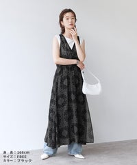 【Yeoun】ペイズリー柄マキシシアーラップワンピース(trc-276005-y) 宅配便発送 - サムネイル8