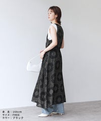 【Yeoun】ペイズリー柄マキシシアーラップワンピース(trc-276005-y) 宅配便発送 - サムネイル13